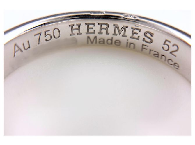 Hermès Diamantring aus Silber - Ansicht 7
