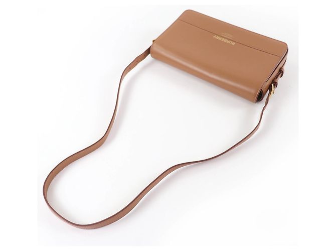 Borsa a spalla in pelle con logo Grace di Burberry Marrone - vista 5