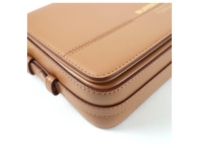 Borsa a spalla in pelle con logo Grace di Burberry Marrone - vista 7