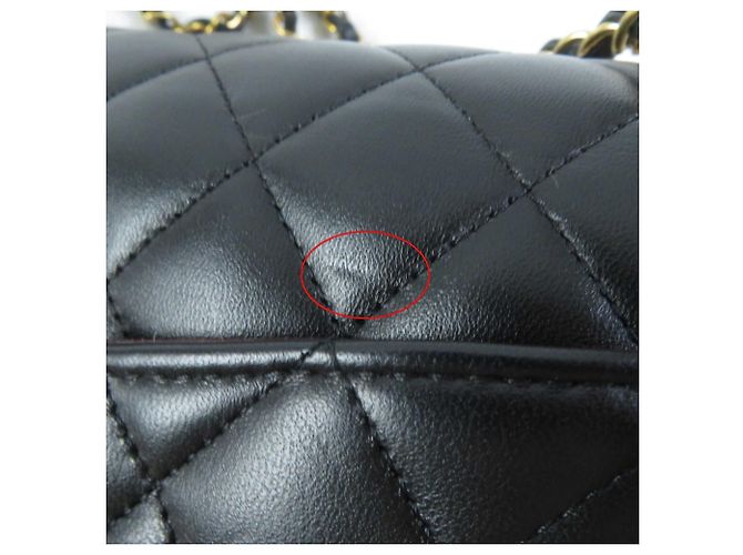 Borsa a Spalla Chanel A01112 Matelassé 25 in Pelle di Agnello Nero - vista 19