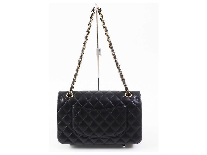 Borsa a Spalla Chanel A01112 Matelassé 25 in Pelle di Agnello Nero - vista 5