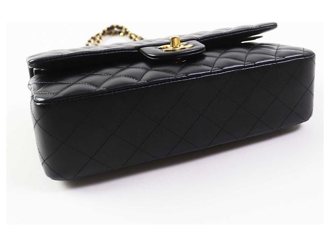 Borsa a Spalla Chanel A01112 Matelassé 25 in Pelle di Agnello Nero - vista 7