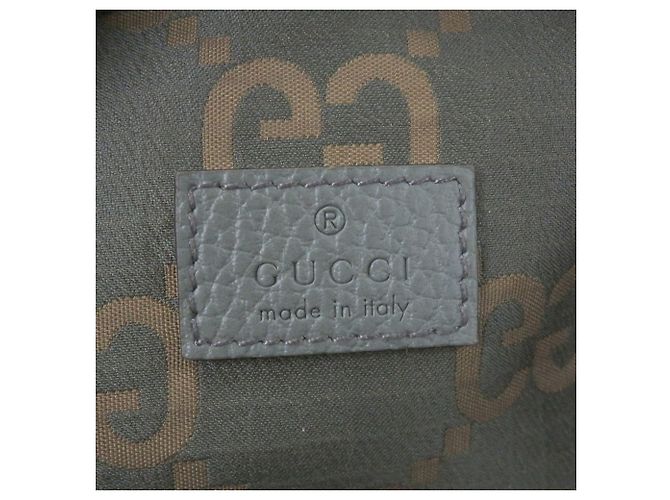 Borsa a tracolla in nylon khaki Gucci Cachi - vista 9