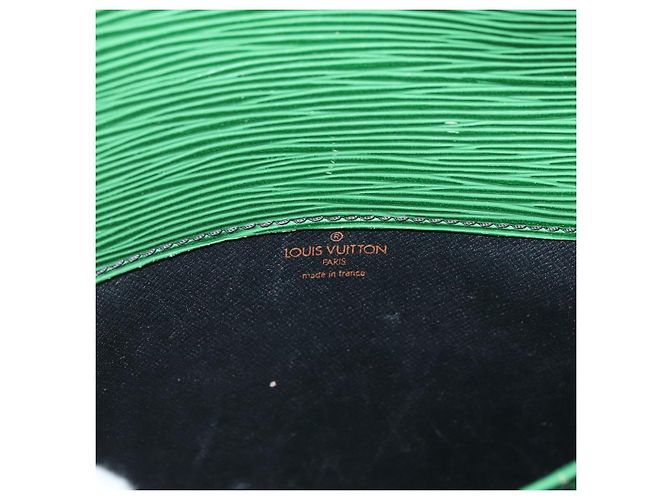 LOUIS VUITTON Bolsa de Ombro Cartouchiere MM Epi Verde M52244 LV Auth AMZ360 - vista 19