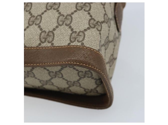 Borsa Sherry Line GG Supreme Web di GUCCI in PVC beige e oro 904 02 069 Auth LNZ716 D'oro - vista 16