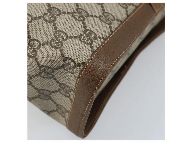 Borsa Sherry Line GG Supreme Web di GUCCI in PVC beige e oro 904 02 069 Auth LNZ716 D'oro - vista 17