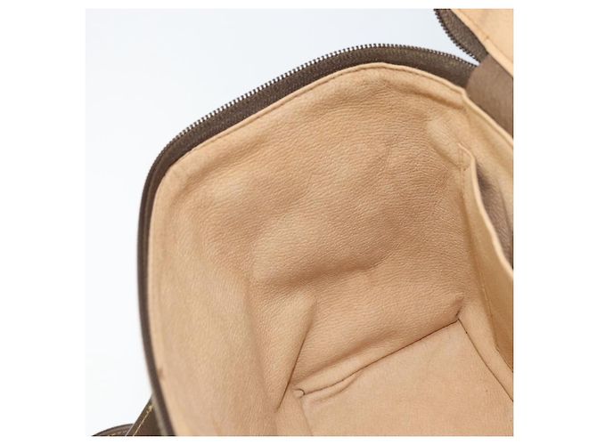 Borsa Sherry Line GG Supreme Web di GUCCI in PVC beige e oro 904 02 069 Auth LNZ716 D'oro - vista 22