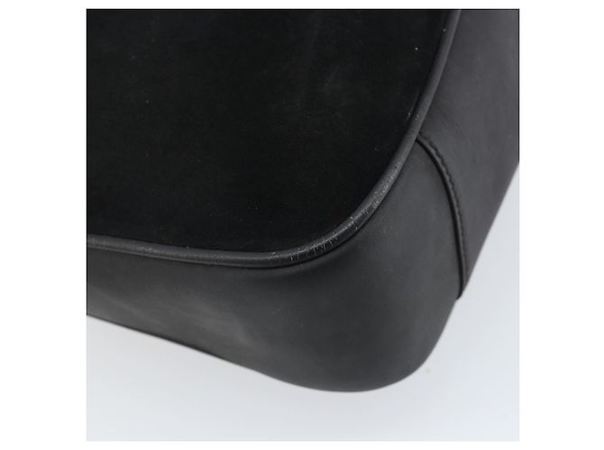 Borsa a mano in suede GUCCI Bamboo 2way Nero Oro 001 2404 1638 Auth 173894 D'oro - vista 18