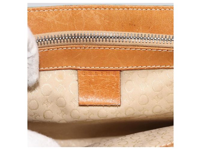 Céline CELINE C Macadam Canvas Handtasche aus Wildleder in Türkisblau Silber Authentisch BAZ446 - Ansicht 17