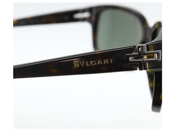 Bulgari Gafas de sol tortuga de plástico marrón BVLGARI Auth bs34198 Castaño - vista 4