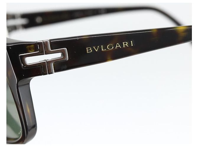 Bulgari Gafas de sol tortuga de plástico marrón BVLGARI Auth bs34198 Castaño - vista 6