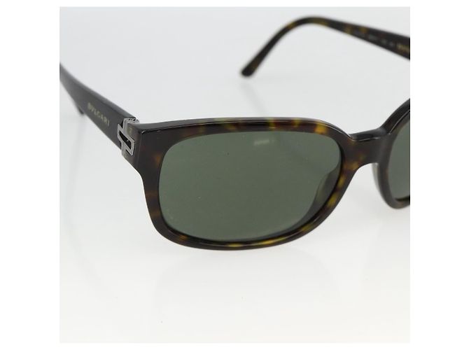 Bulgari Gafas de sol tortuga de plástico marrón BVLGARI Auth bs34198 Castaño - vista 7