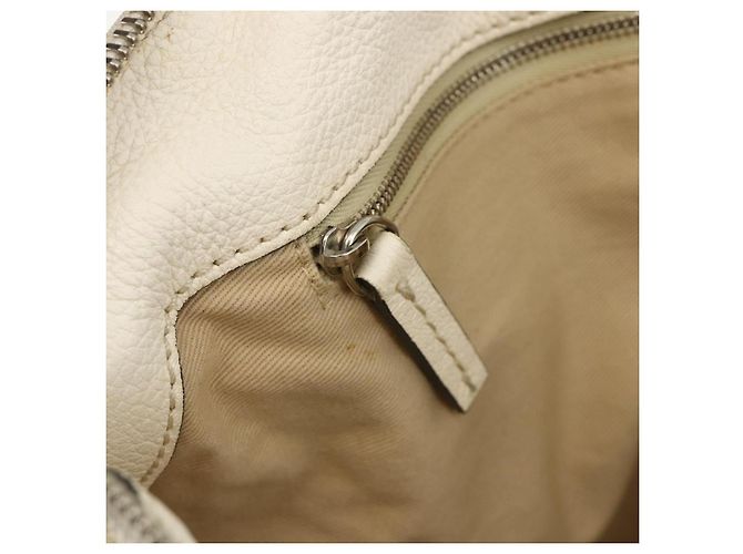 Chloé Bolso de mano Chloe Paddington de cuero blanco plateado Auth BSZ323 Plata - vista 20