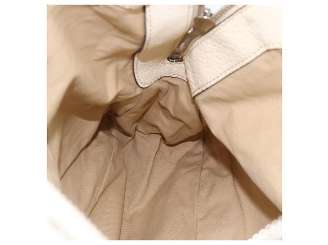 Chloé Bolso de mano Chloe Paddington de cuero blanco plateado Auth BSZ323 Plata - vista 21