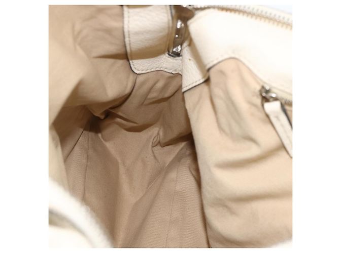 Chloé Bolso de mano Chloe Paddington de cuero blanco plateado Auth BSZ323 Plata - vista 22
