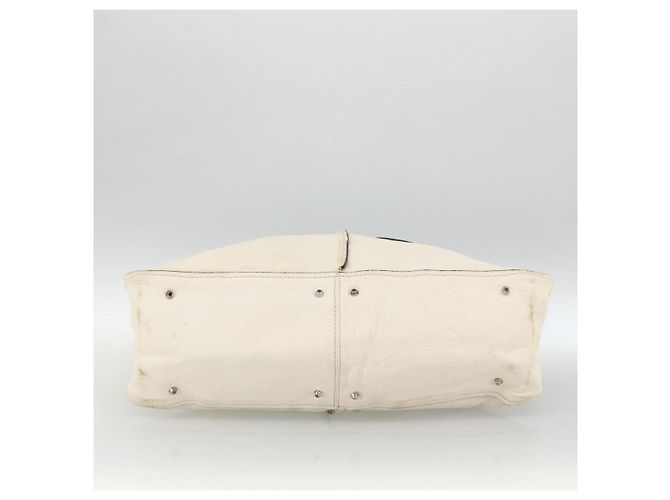 Chloé Bolso de mano Chloe Paddington de cuero blanco plateado Auth BSZ323 Plata - vista 5