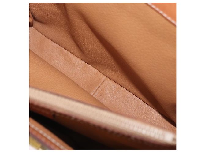 Céline Borsa a mano circolare in tela Macadam CELINE PVC 2 in 1 Beige Oro Auth AMZ333A D'oro - vista 24