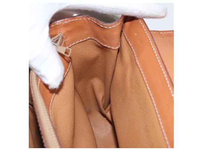 Céline Borsa a mano circolare in tela Macadam CELINE PVC 2 in 1 Beige Oro Auth AMZ333A D'oro - vista 25