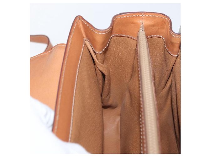 Céline Borsa a mano circolare in tela Macadam CELINE PVC 2 in 1 Beige Oro Auth AMZ333A D'oro - vista 26