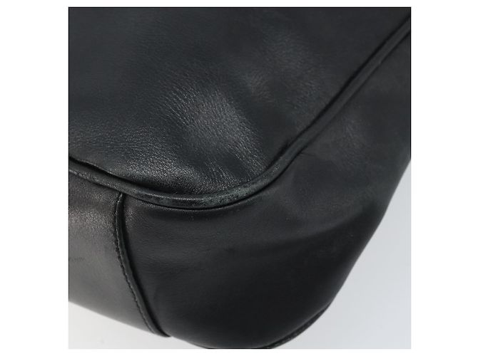Borsa a mano in pelle Gucci Bamboo 2 in 1 Nero Oro 001 1638 Auth BSZ349 - vista 16