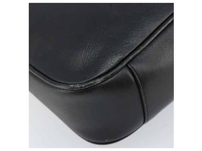 Borsa a mano in pelle Gucci Bamboo 2 in 1 Nero Oro 001 1638 Auth BSZ349 - vista 17