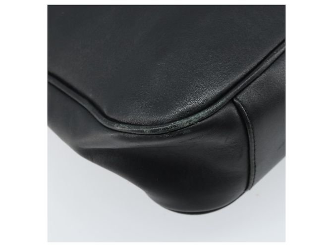 Borsa a mano in pelle Gucci Bamboo 2 in 1 Nero Oro 001 1638 Auth BSZ349 - vista 9