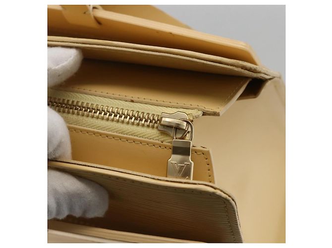 LOUIS VUITTON Borsa Tote Epi Croisette GM Vaniglia M5250A LV Auth ka3320 - vista 10