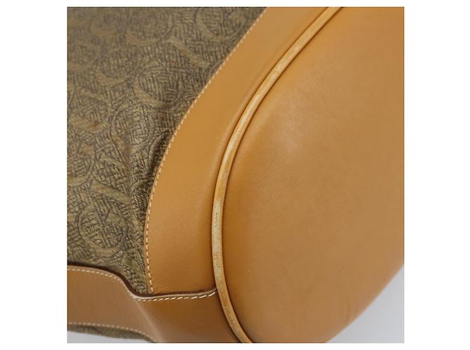 GUCCI Tote Bag PVC Canvas Beige Gold Auth ep13692 Golden - Ansicht 16
