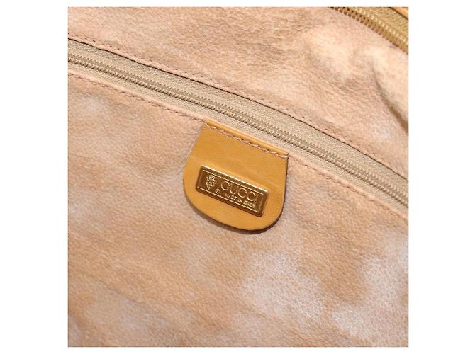 GUCCI Tote Bag PVC Canvas Beige Gold Auth ep13692 Golden - Ansicht 18