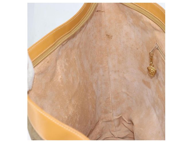 GUCCI Tote Bag PVC Canvas Beige Gold Auth ep13692 Golden - Ansicht 20