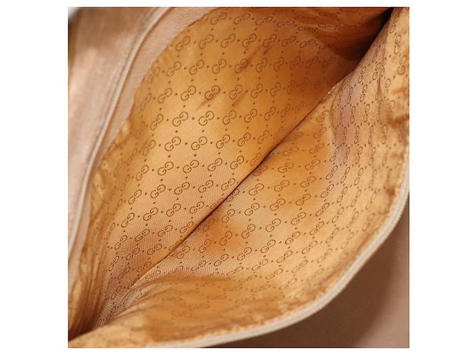 GUCCI Tote Bag PVC Canvas Beige Gold Auth ep13692 Golden - Ansicht 22