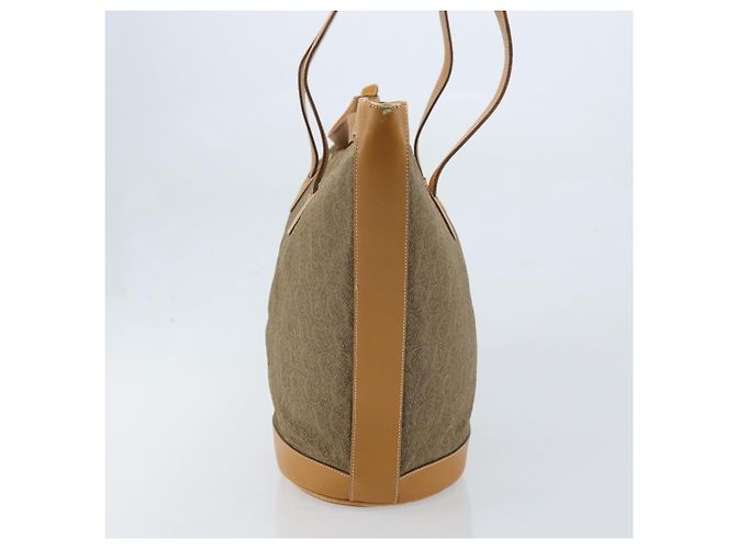 GUCCI Tote Bag PVC Canvas Beige Gold Auth ep13692 Golden - Ansicht 3