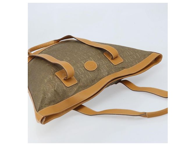 GUCCI Tote Bag PVC Canvas Beige Gold Auth ep13692 Golden - Ansicht 6
