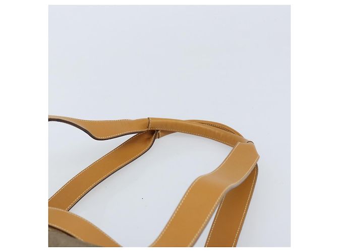 GUCCI Tote Bag PVC Canvas Beige Gold Auth ep13692 Golden - Ansicht 8