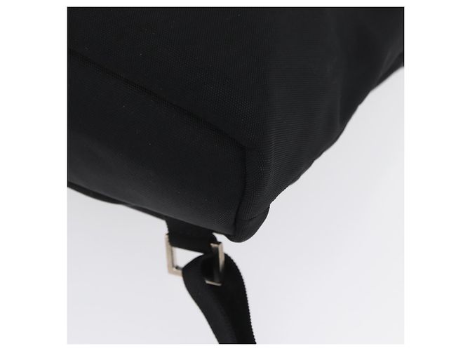 Zaino GUCCI in nylon nero argento 003 0242 Auth 173884 - vista 17