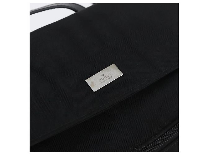 Zaino GUCCI in nylon nero argento 003 0242 Auth 173884 - vista 19