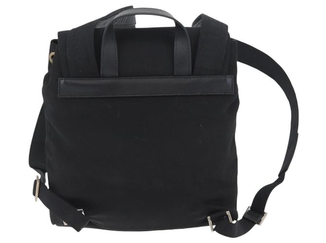 Zaino GUCCI in nylon nero argento 003 0242 Auth 173884 - vista 2