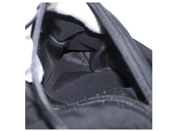 Zaino GUCCI in nylon nero argento 003 0242 Auth 173884 - vista 26