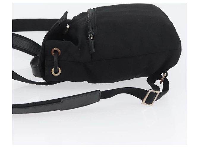 Zaino GUCCI in nylon nero argento 003 0242 Auth 173884 - vista 4