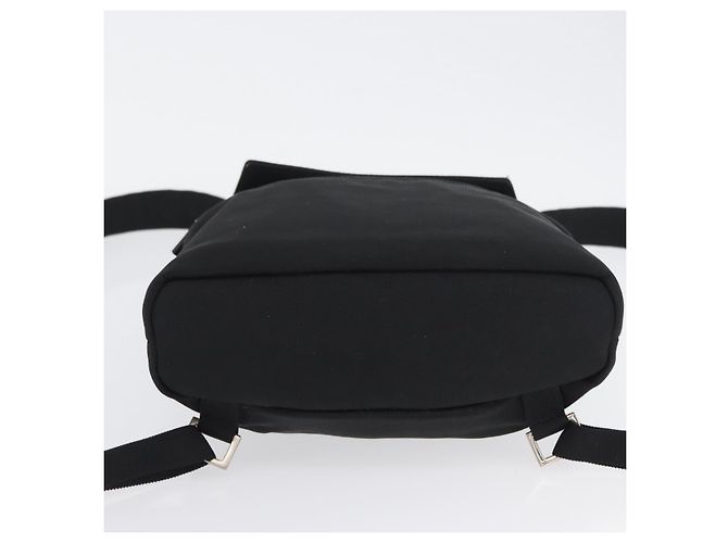 Zaino GUCCI in nylon nero argento 003 0242 Auth 173884 - vista 5
