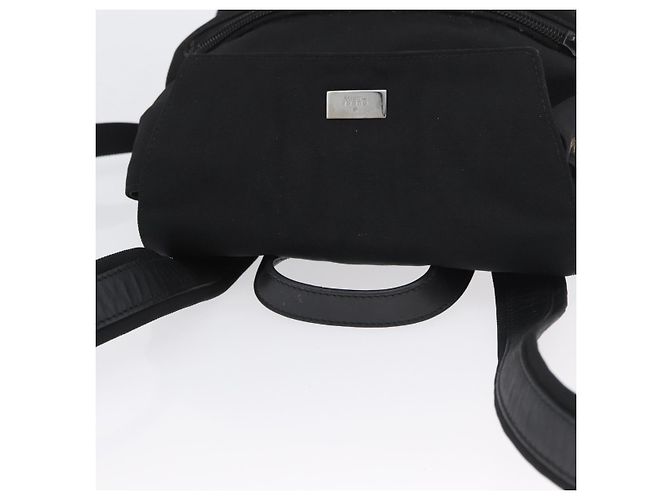 Zaino GUCCI in nylon nero argento 003 0242 Auth 173884 - vista 6