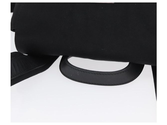 Zaino GUCCI in nylon nero argento 003 0242 Auth 173884 - vista 7