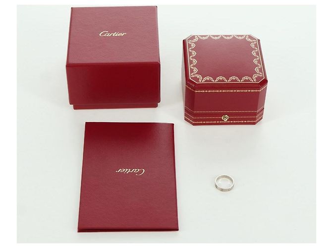 Cartier Love Ring 750 Weißgold Auth am11120SM Golden - Ansicht 10