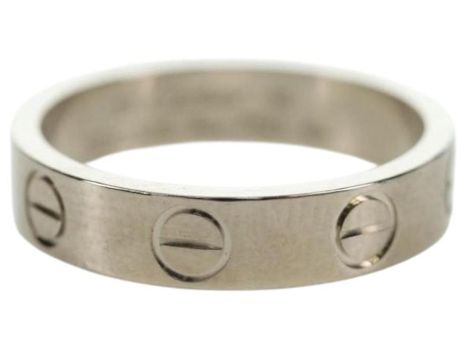 Cartier Love Ring 750 Weißgold Auth am11120SM Golden - Ansicht 3