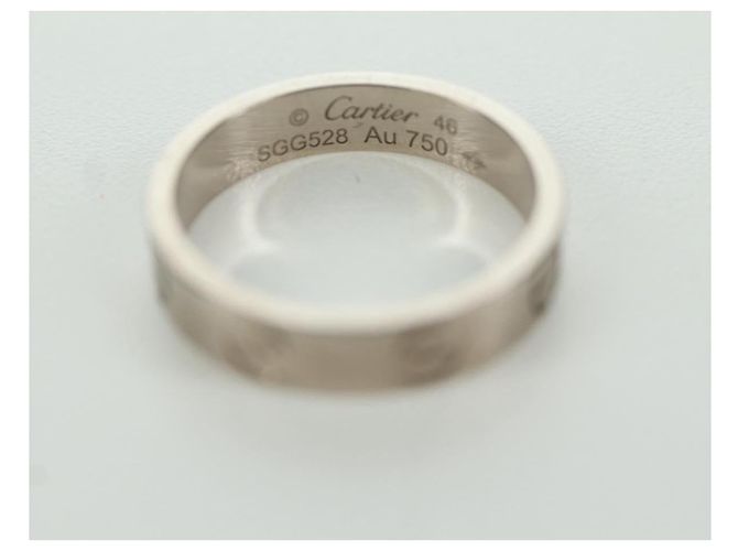 Cartier Love Ring 750 Weißgold Auth am11120SM Golden - Ansicht 6