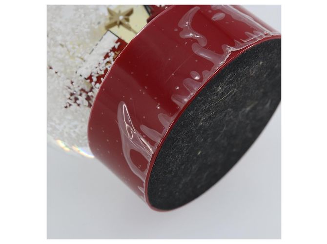 CHANEL Snow Globe Glass Red CC Auth BA11733 - view 15
