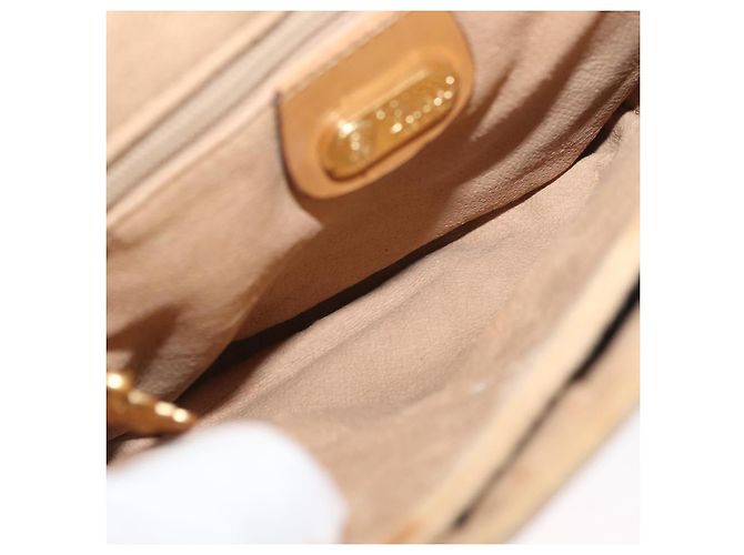 Gucci Borsa a Spalla Micro GG Supreme PVC Beige Oro 007 49 5548 Auth SW2207 - vista 10