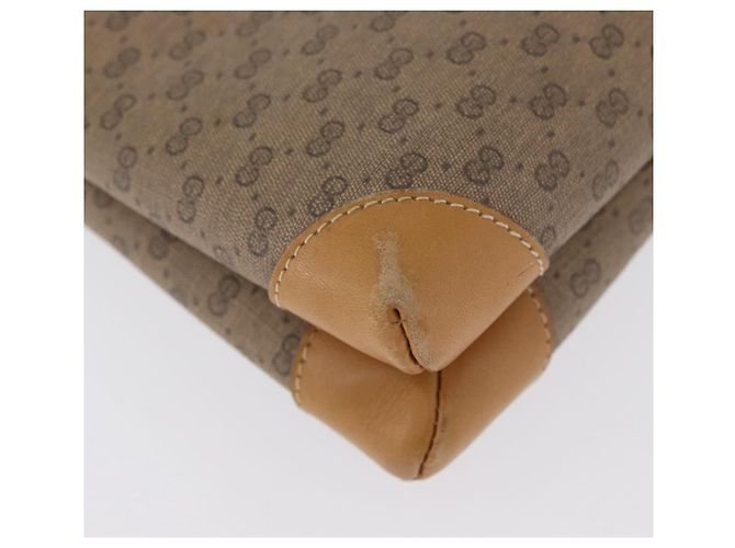 Gucci Borsa a Spalla Micro GG Supreme PVC Beige Oro 007 49 5548 Auth SW2207 - vista 15