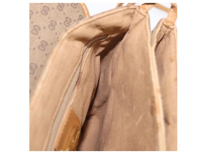 Gucci Borsa a Spalla Micro GG Supreme PVC Beige Oro 007 49 5548 Auth SW2207 - vista 20