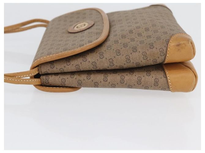 Gucci Borsa a Spalla Micro GG Supreme PVC Beige Oro 007 49 5548 Auth SW2207 - vista 4